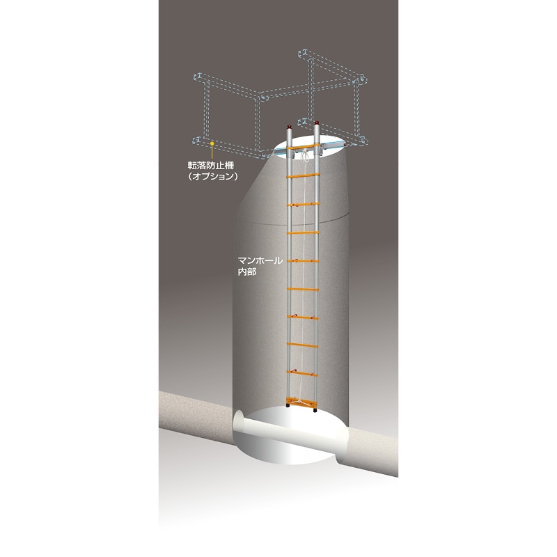 マンホール用吊下げはしご