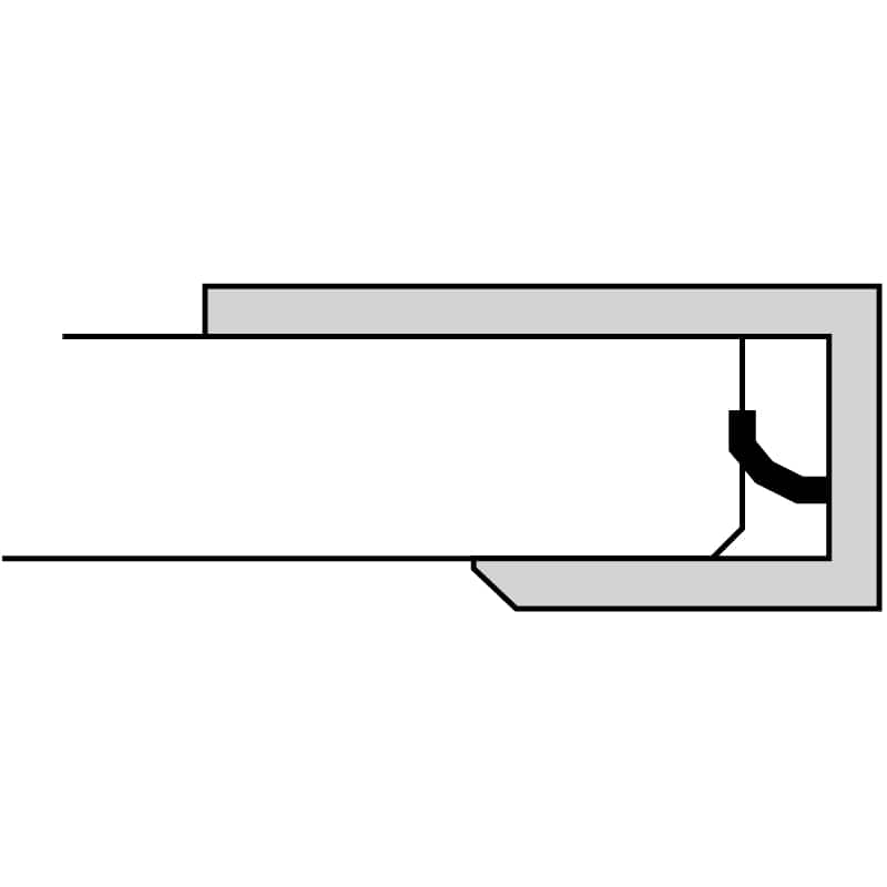 アルパレージ 見切り L2450mm ホワイト