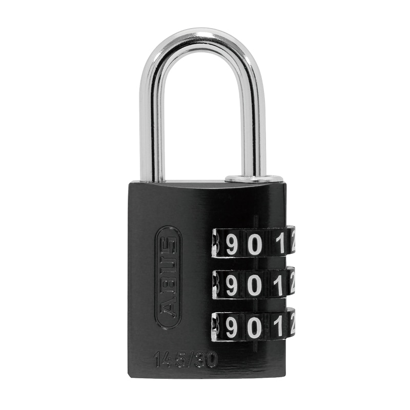 ABUS ナンバー可変式南京錠 30mm ブラック