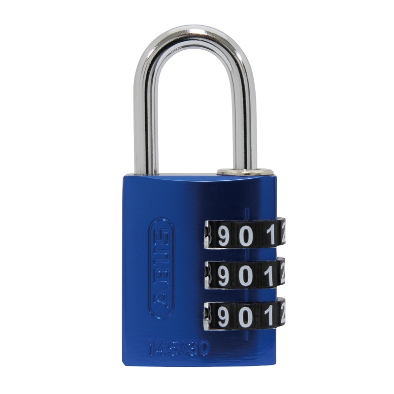 ABUS ナンバー可変式南京錠 30mm ブルー