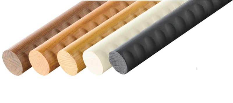 35 アッシュ丸棒 ディンプル付