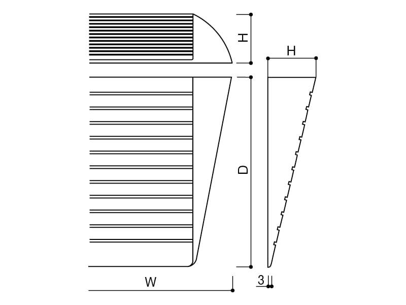 木製段差解消スロープ