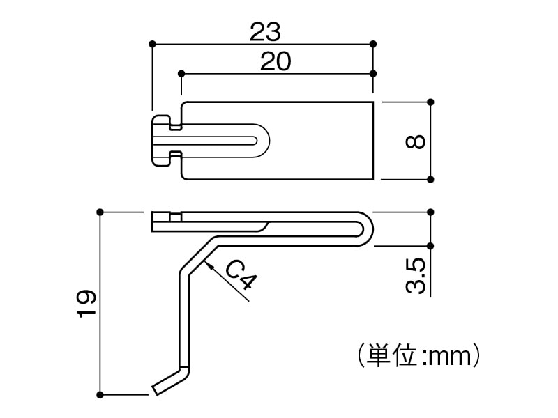 フィット棚柱 棚受