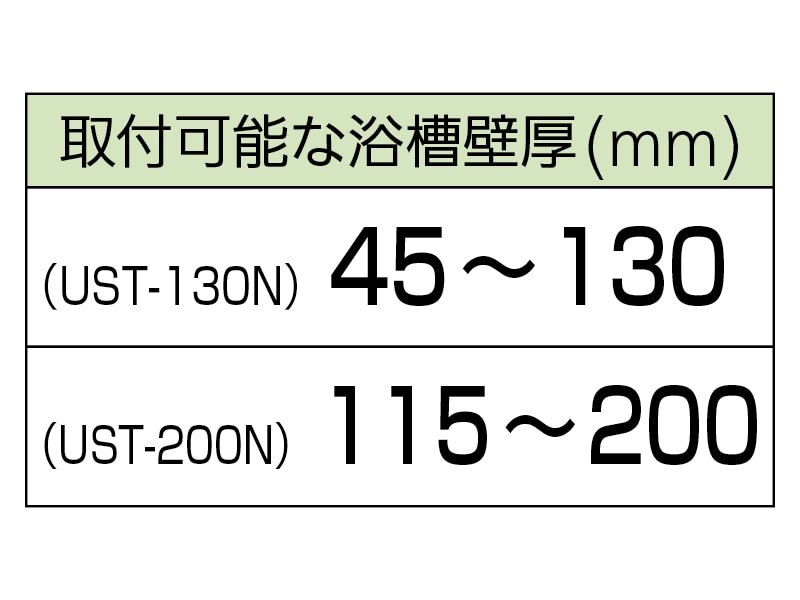 高さ調節付浴槽手すり UST-130N