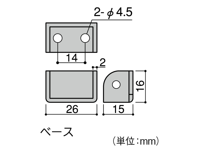 床付引戸戸当り