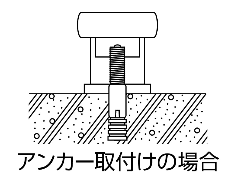 床付戸当り 木ネジタイプ