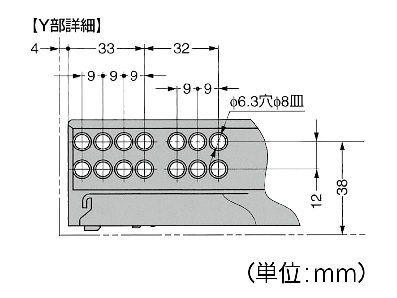 アンダーマウント型レール