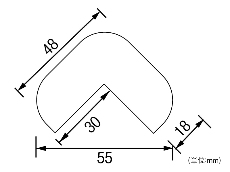 安心クッションL字90cm 大