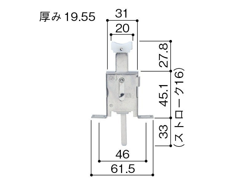 YKK 雨戸錠 513