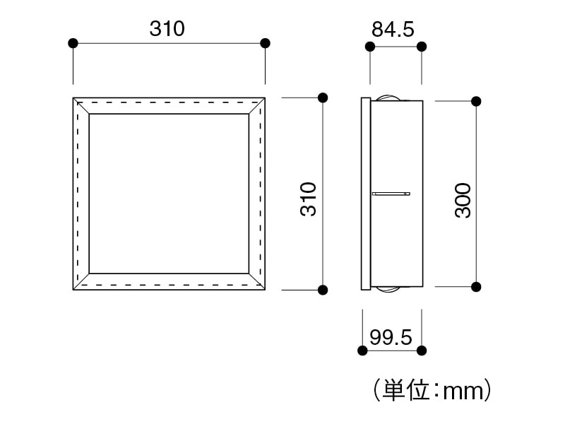 壁厚ニッチ収納 ミニッチ