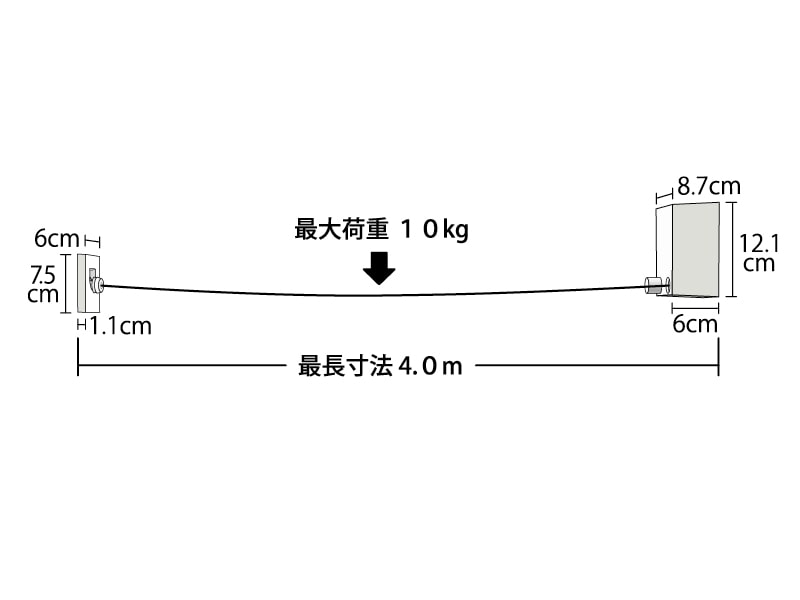 室内物干しワイヤー pid