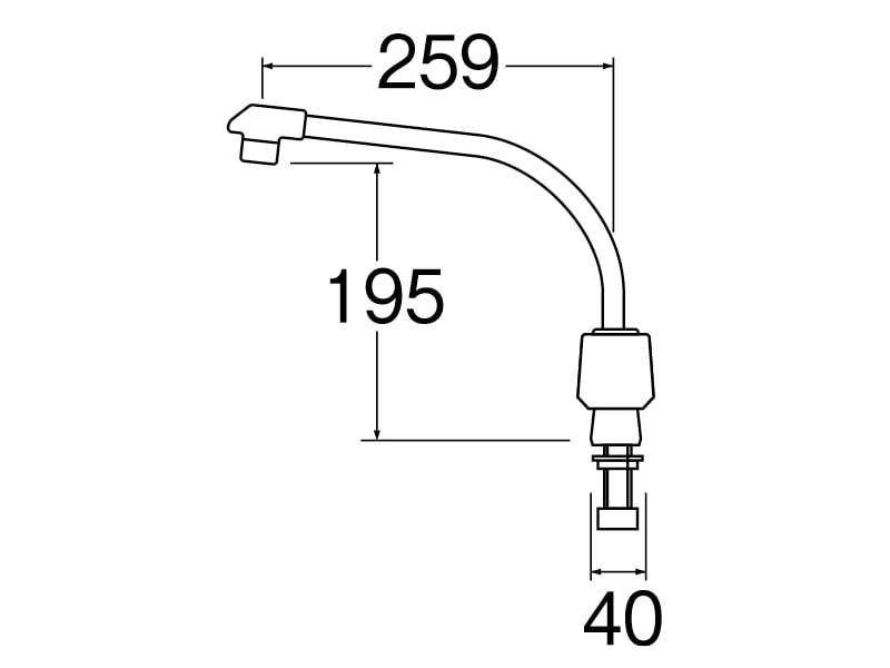 ツーバルブ台付混合栓 K61D