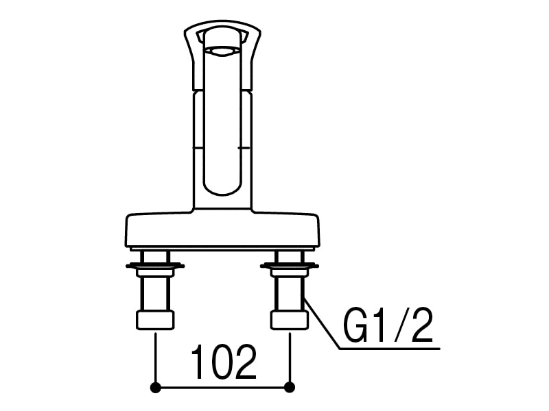 シングル台付混合栓 K-77CEＶ-13