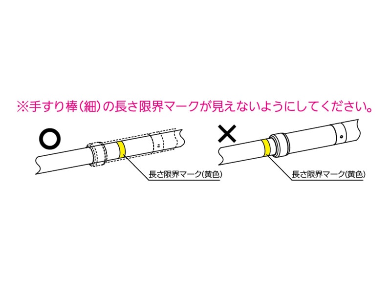 遮断機式伸縮手すりブラケット