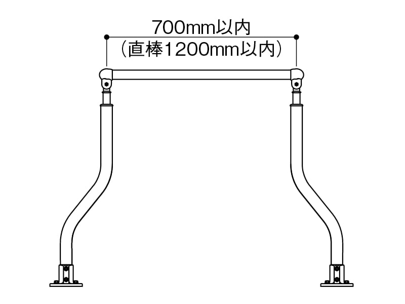 埋め込み式S支柱