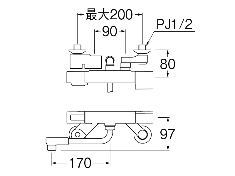 サーモシャワー混合栓