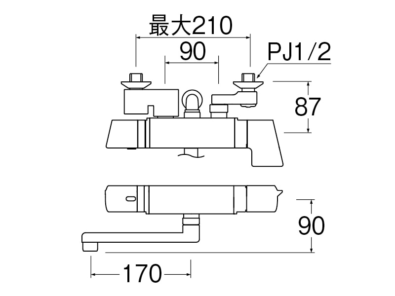 サーモシャワー混合栓